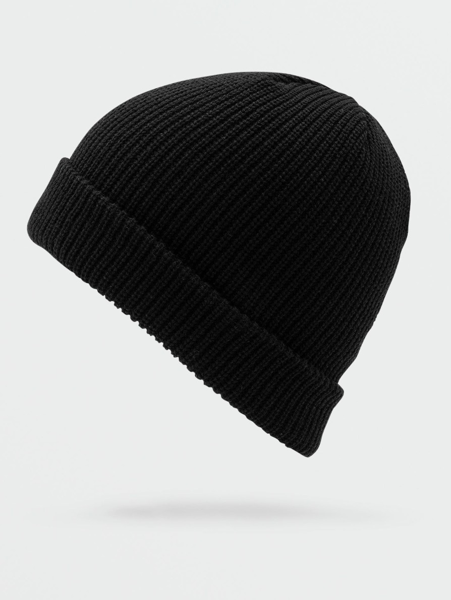 Core Skate * | Volcom Latest Full Stone Beanie Black