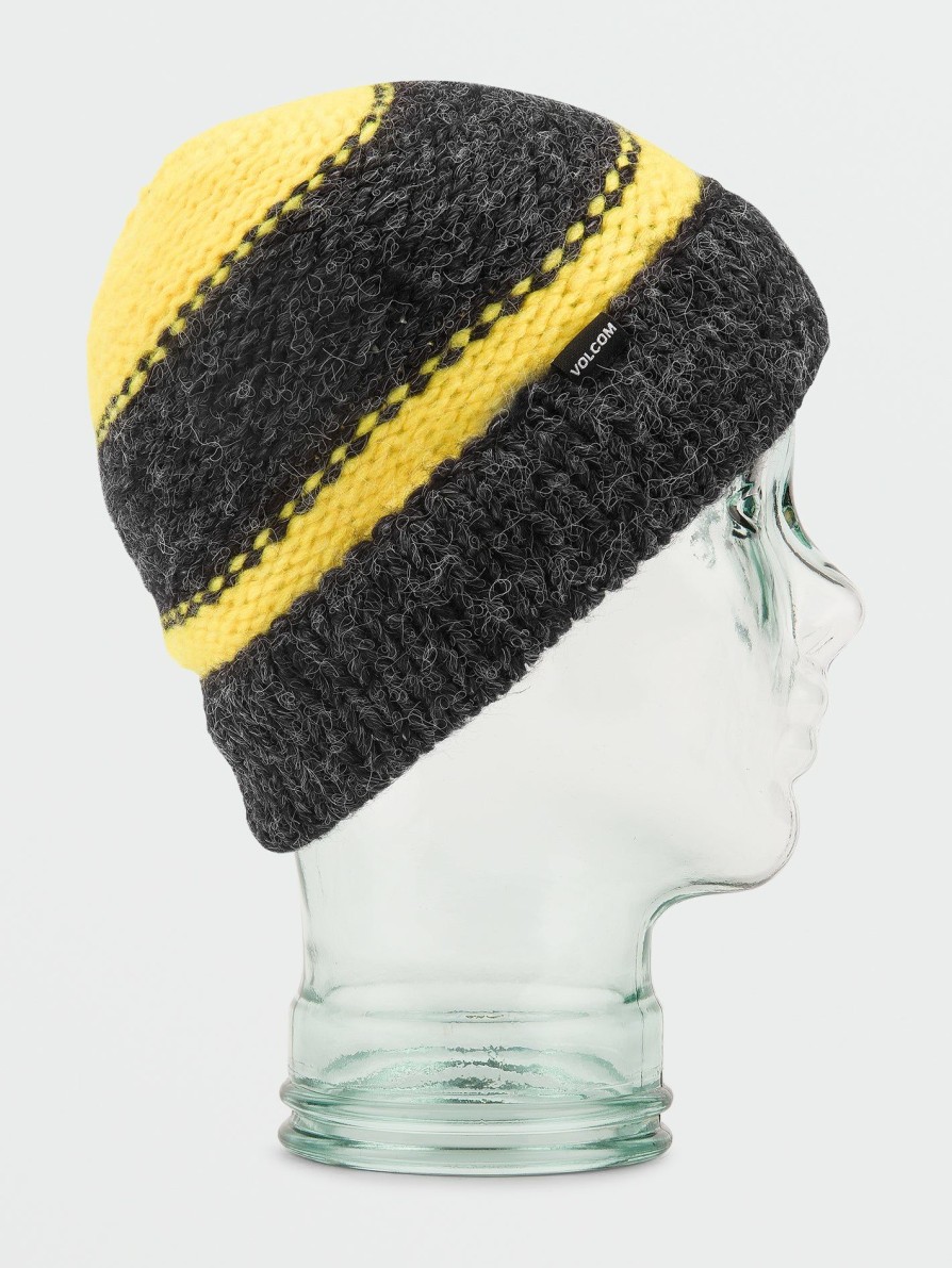 Core Snow * | Volcom Discount Online Ap Hand Knit Beanie Black