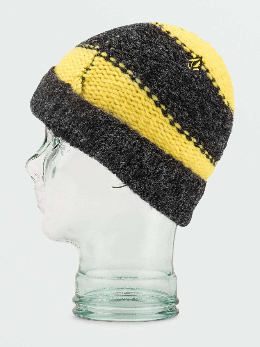 Core Snow * | Volcom Discount Online Ap Hand Knit Beanie Black