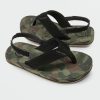 Kids * | Volcom Latest Little Boys Victor Sandals Dark Camo