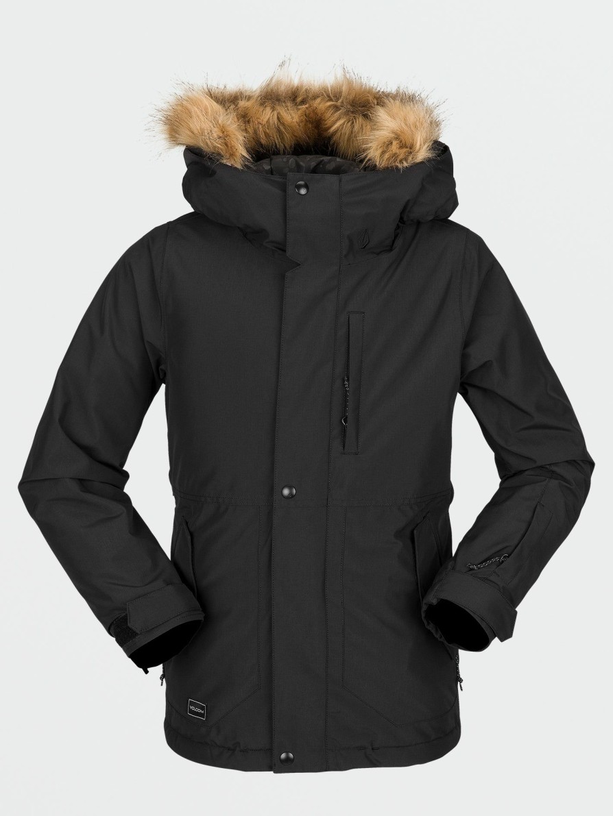 Kids * | Volcom Discount Online Kids So Minty Insulated Jacket Black