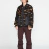 Core Snow * | Volcom New Womens Reversible Polar Jacket Dusk Camo