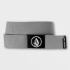 Core Outdoor * | Volcom Quality Guarantee Circle Web Belt Heather Grey