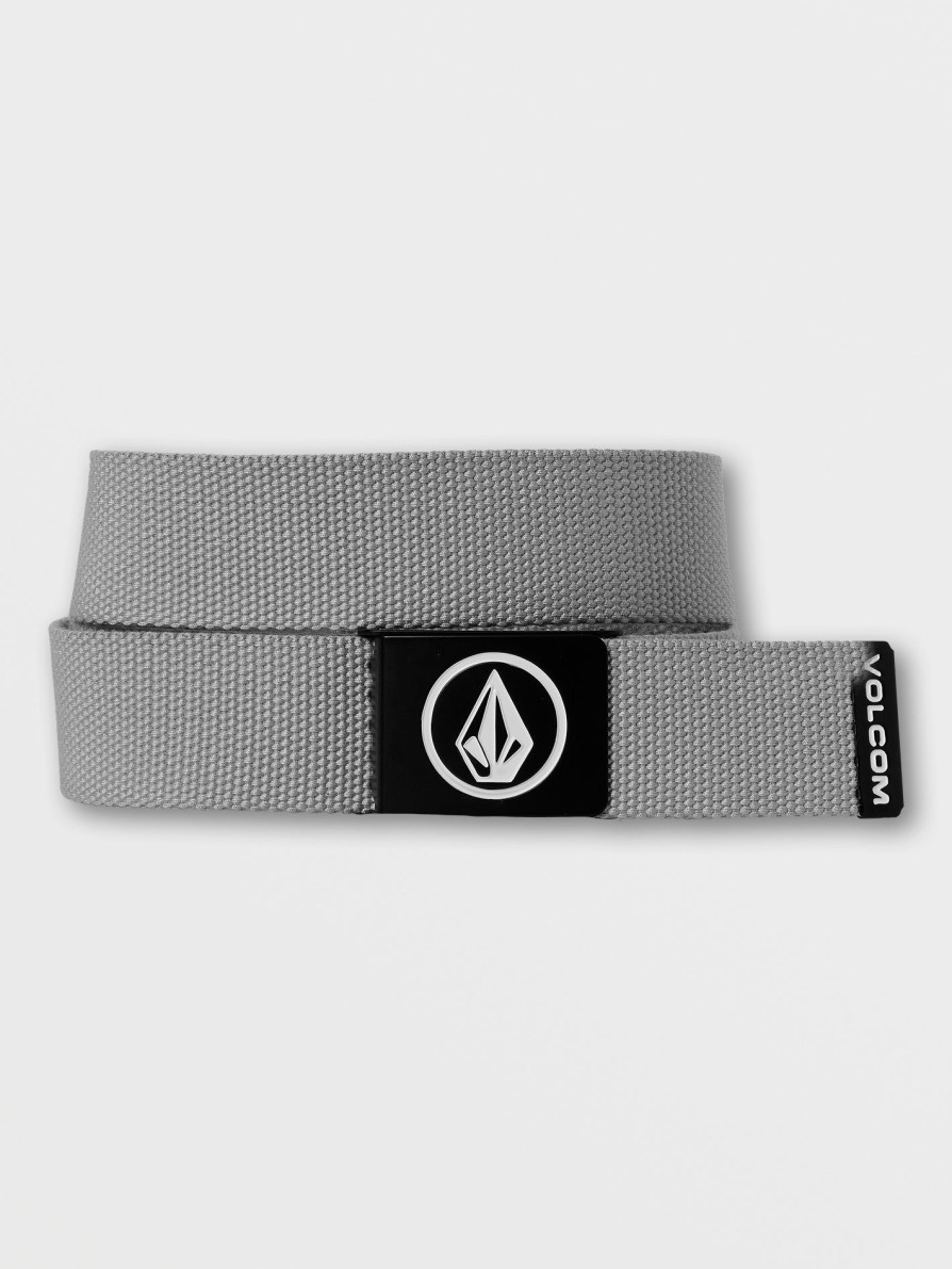 Core Outdoor * | Volcom Quality Guarantee Circle Web Belt Heather Grey