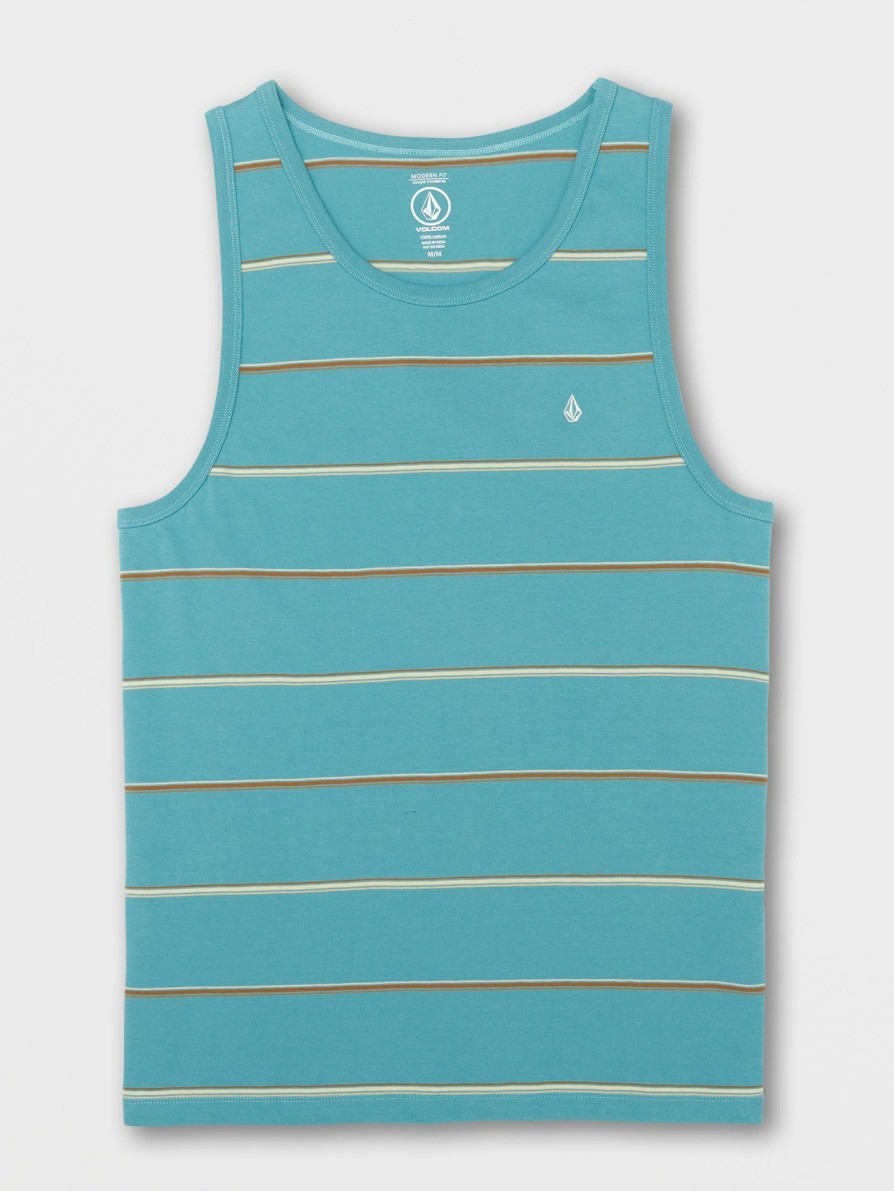 Mens Clothing * | Volcom Limited Edition Thortan Tank Coastal Blue