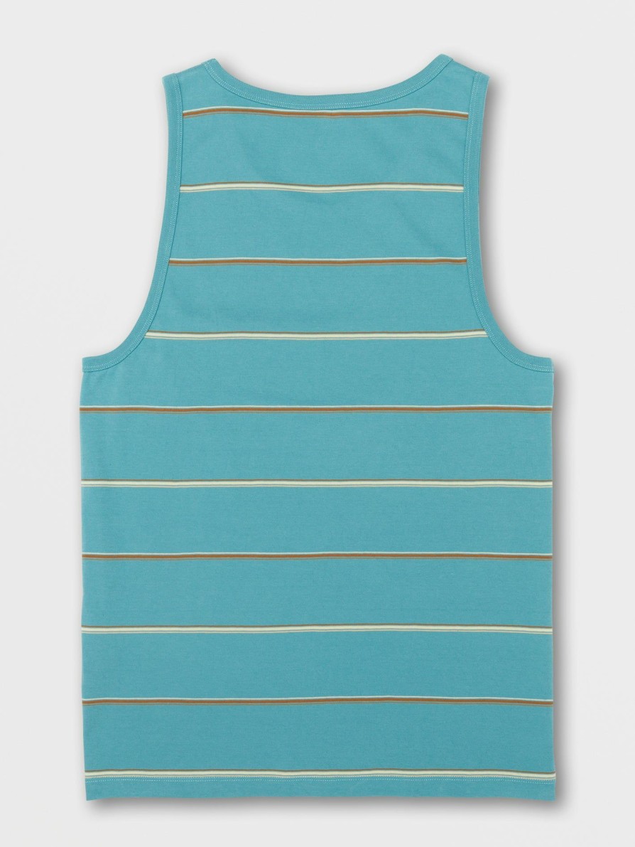 Mens Clothing * | Volcom Limited Edition Thortan Tank Coastal Blue