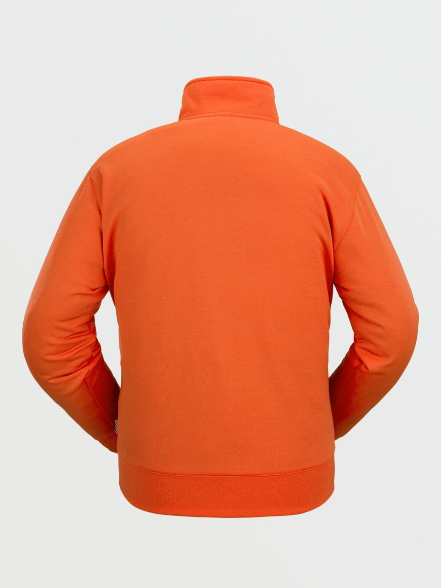 Core Snow * | Volcom Gift Selection Mens She Crew Fleece Orange Shock