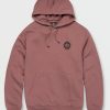 Mens Accessories * | Volcom Excellent Quality Mountainside Pullover Sweatshirt Bordeaux Brown