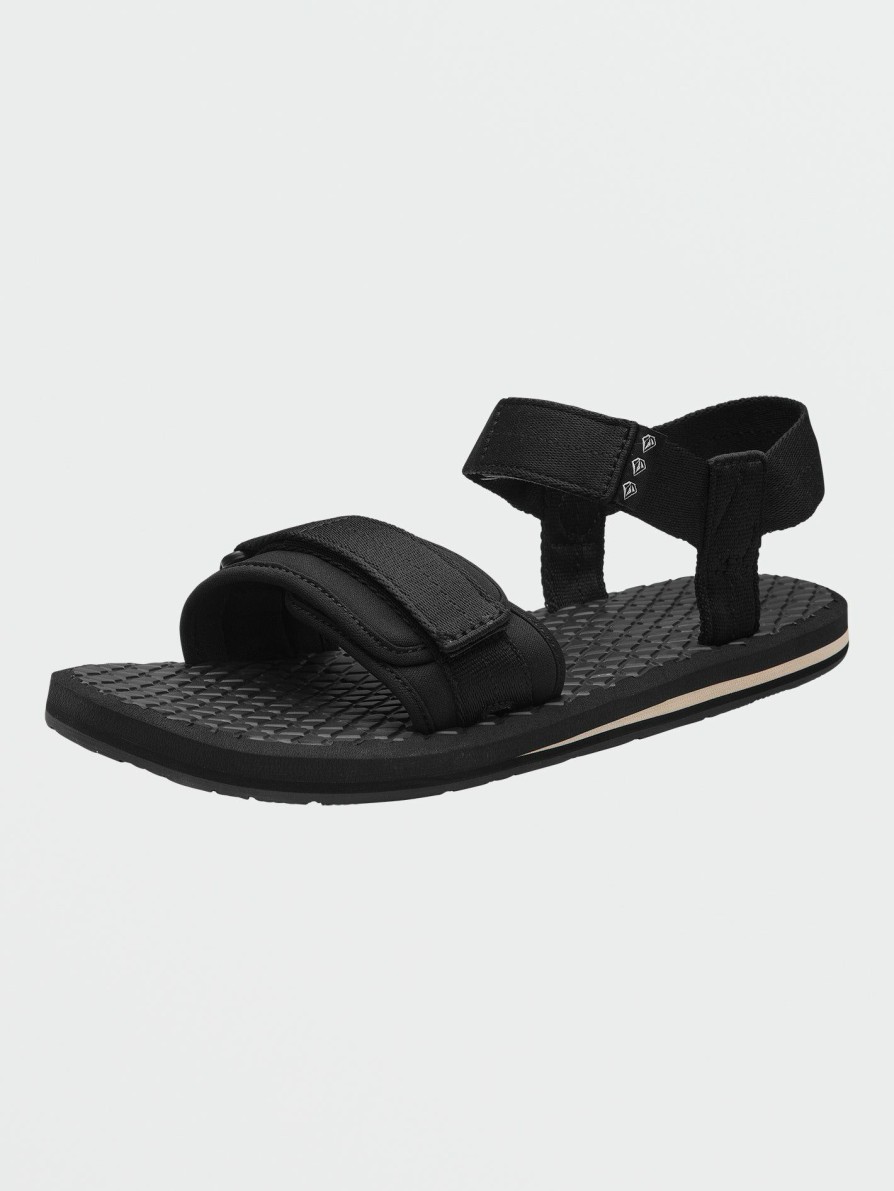 Mens Accessories * | Volcom Gift Selection Mens V.Co Trail Sandals Black