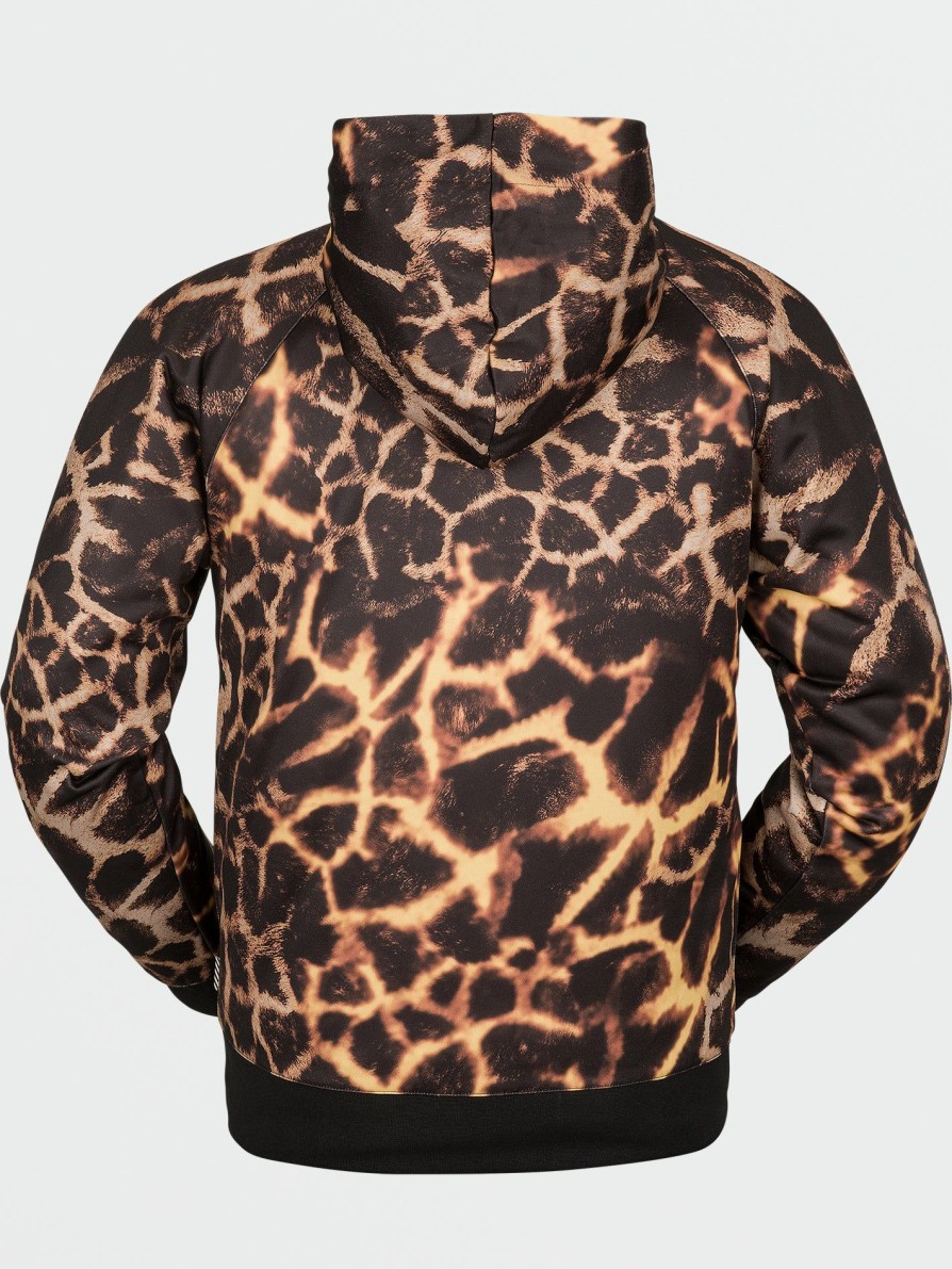 Core Snow * | Volcom Discount Store Mens Hydro Riding Hoodie Gold Giraffe