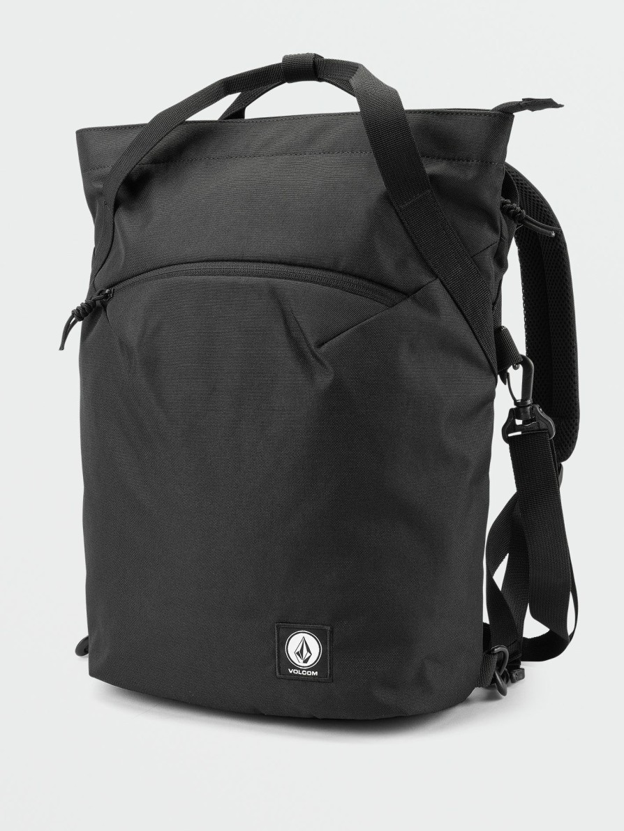 Core Outdoor * | Volcom Discount Online Day Trip Poly Backpack Black