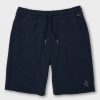 Core Skate * | Volcom Reliable Quality Big Boys Understoned Elast Waist Hybrid Shorts Navy