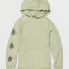 Kids * | Volcom Gift Selection Girls Truly Stoked Boyfriend Pullover Sage