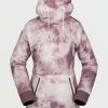 Core Snow * | Volcom Quality Guarantee Womens Spring Shred Hoody Mojave Tie-Dye