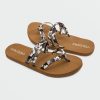 Kids * | Volcom Best-Selling Girls Easy Breezy Sandals Black White