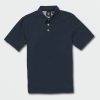 Kids * | Volcom Latest Big Boys Wowzer Polo Short Sleeve Shirt Navy