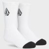 Core Skate * | Volcom Limited Edition Boys Full Stone 3 Pack Socks White