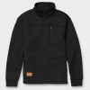 Mens Clothing * | Best-Selling Volcom Workwear Bonded Fleece Jacket Black