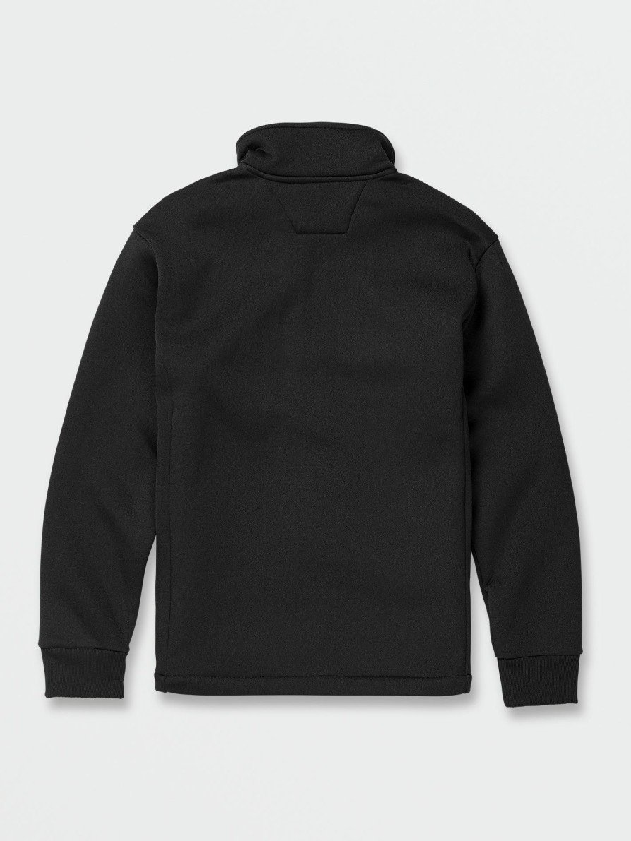 Mens Clothing * | Best-Selling Volcom Workwear Bonded Fleece Jacket Black