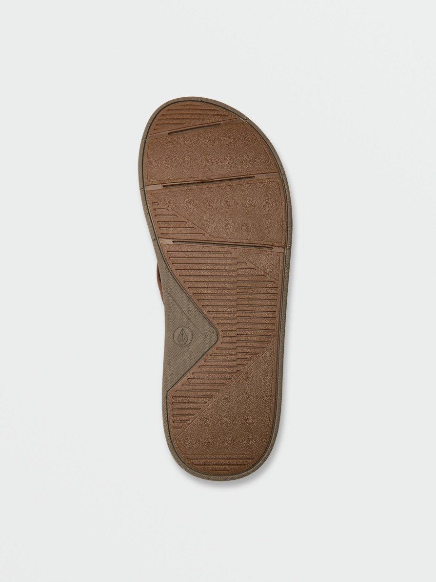 Mens Accessories * | Volcom New V.Co Draft Sandals Brown