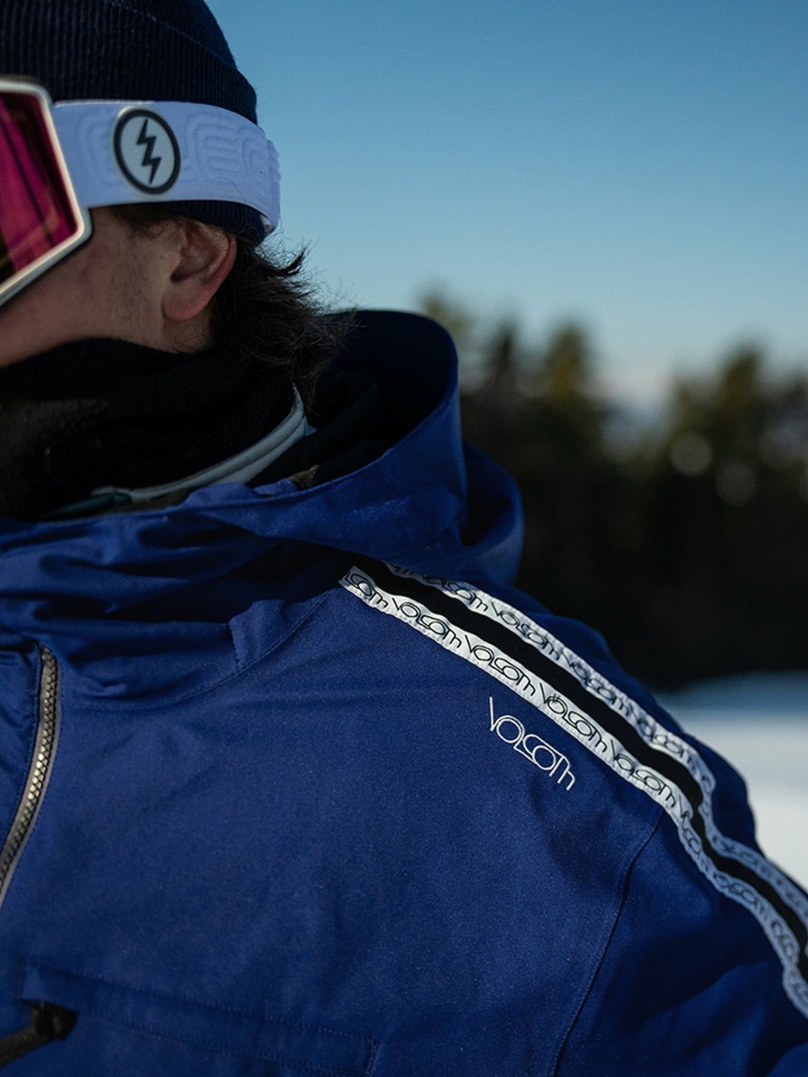 Core Snow * | Volcom Discount Online Mens Nightbreaker Jacket Dark Blue