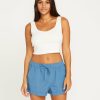 Womens Accessories * | Volcom Exclusive Sunday Strut Shorts Park Blue