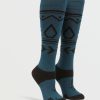 Core Snow * | Volcom Top Sellers Womens Ttt Sock Storm Blue