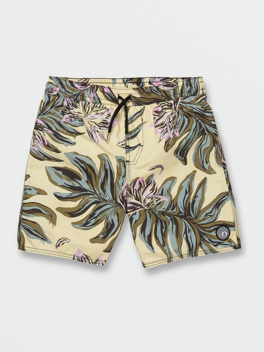 Core Surf * | Volcom Best-Selling Big Boys Polly Pack Trunks Dawn Yellow