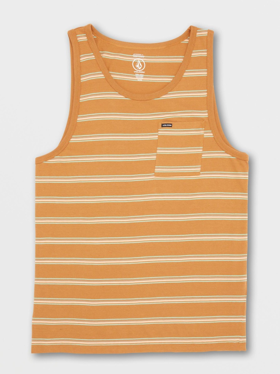 Mens Clothing * | Volcom Latest Ayers Tank Tobacco