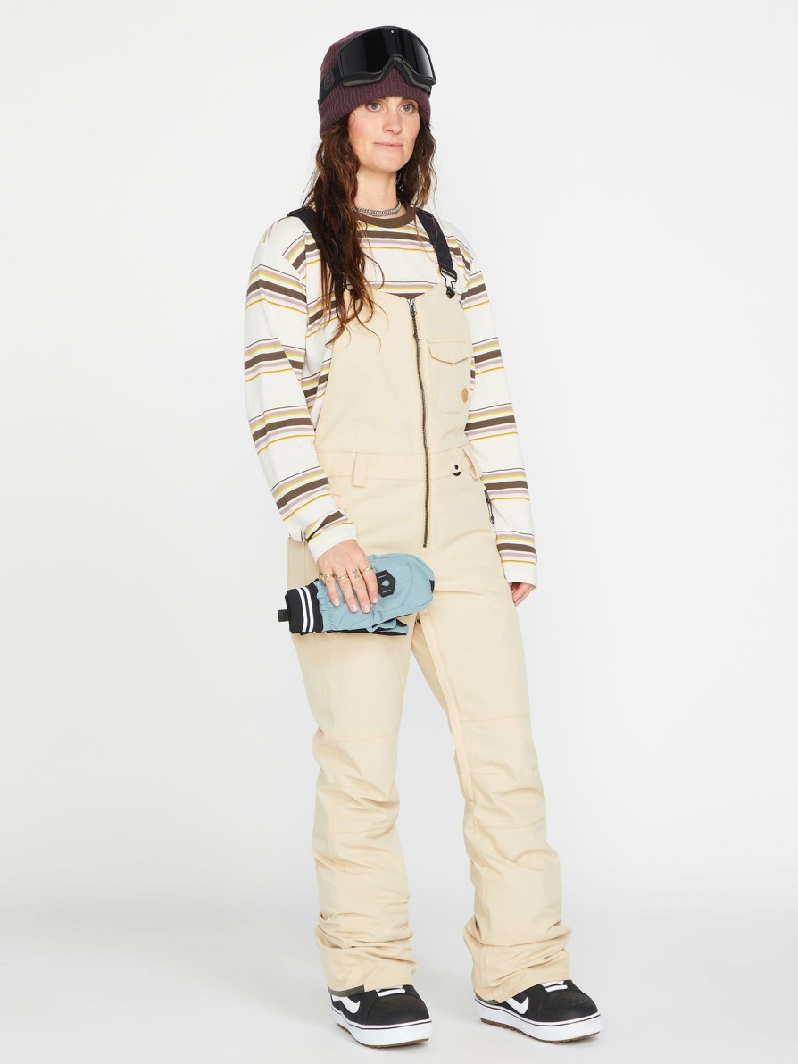 Core Snow * | Volcom New Womens Swift Bib Overall Sand