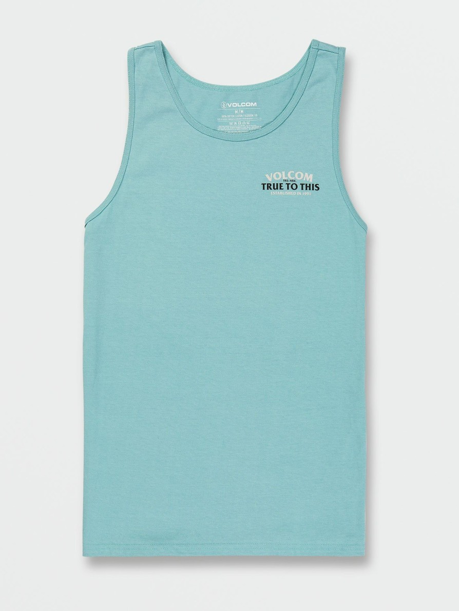 Mens Clothing * | Volcom Unique Matey Tank Coastal Blue