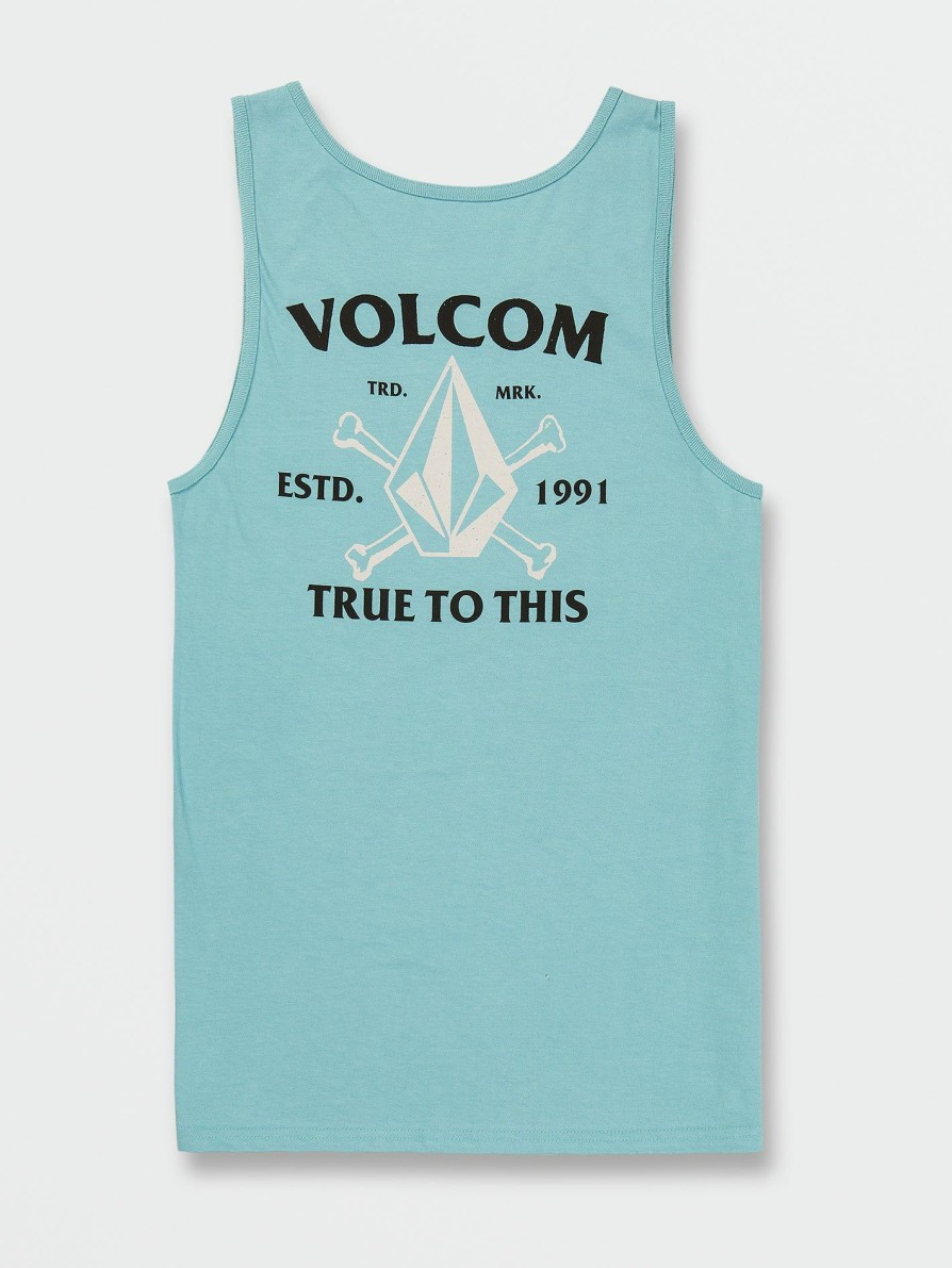 Mens Clothing * | Volcom Unique Matey Tank Coastal Blue