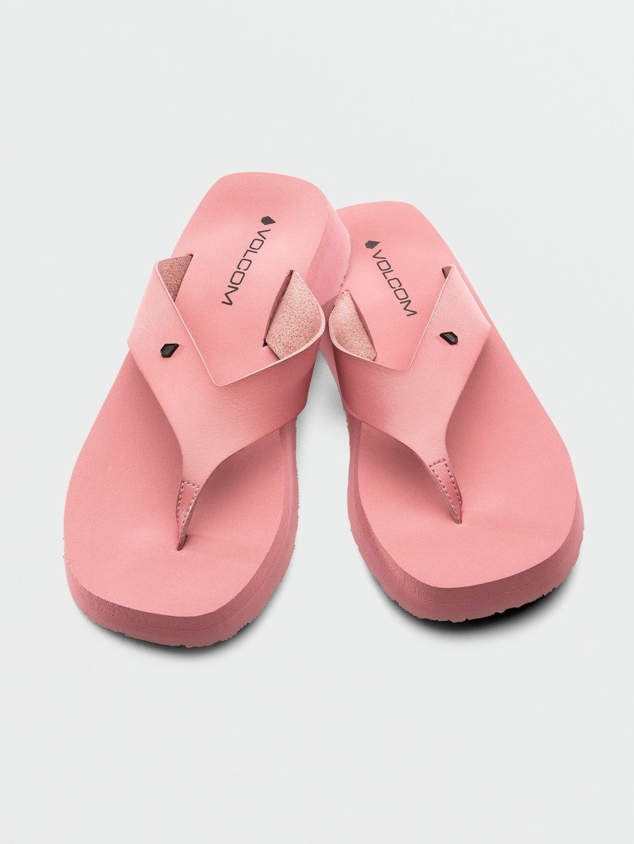 Womens Accessories * | Volcom Excellent Quality Not Ur Moms Platform Sandals Desert Pink