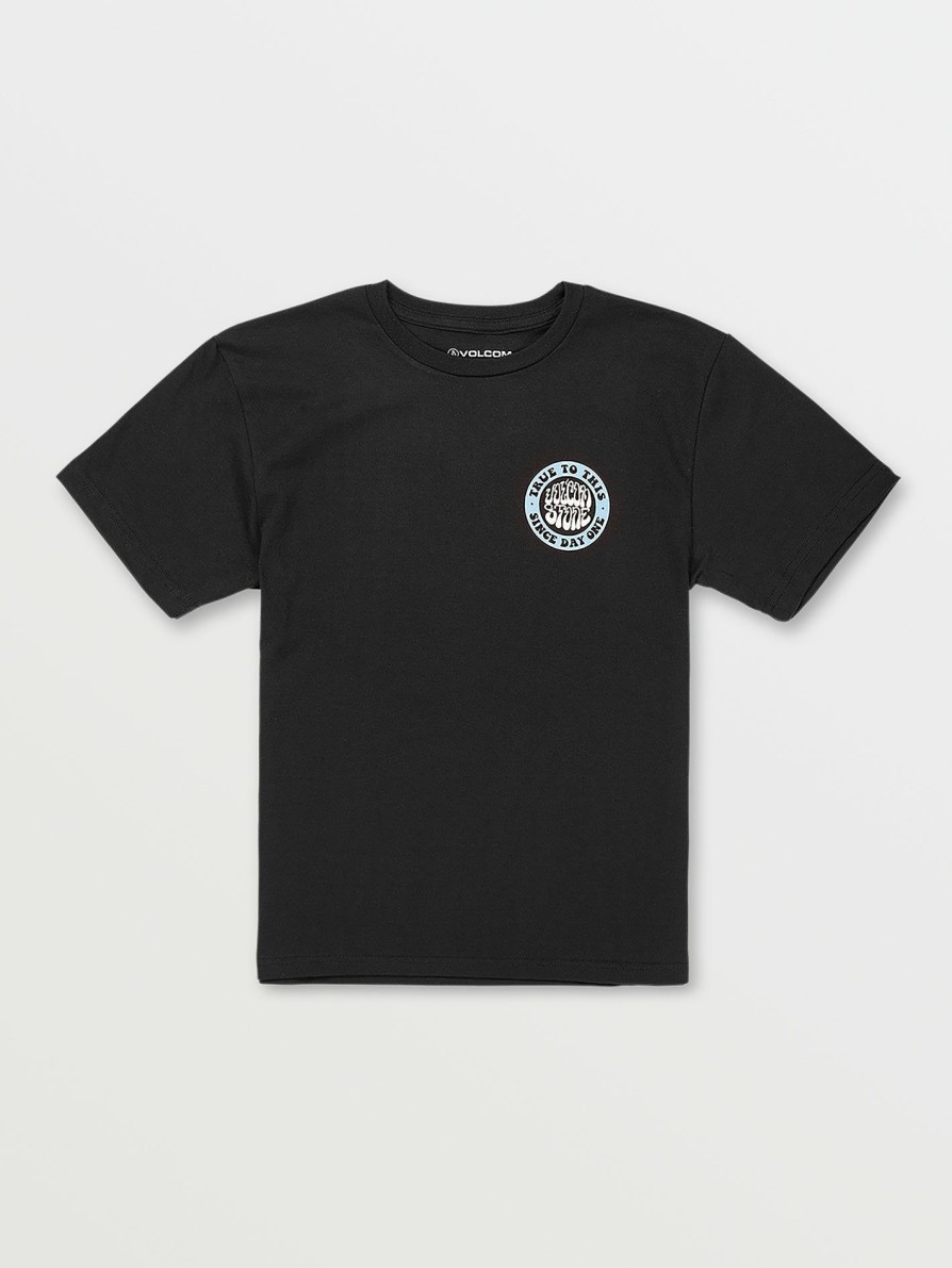 Kids * | Volcom Excellent Quality Little Boys Established 1991 Short Sleeve Tee Black