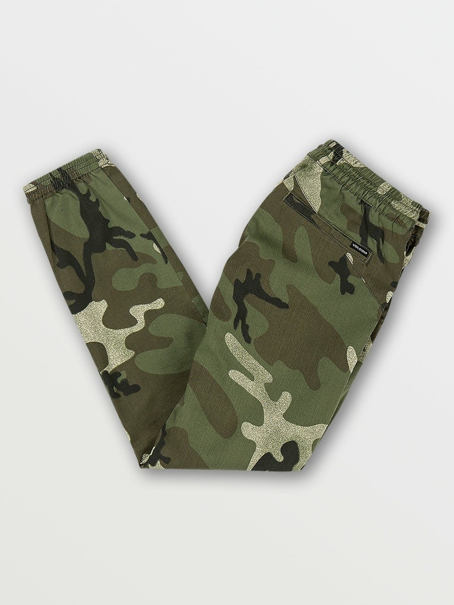 Kids * | Volcom Gift Selection Big Boys Frickin Slim Jogger Pants Army