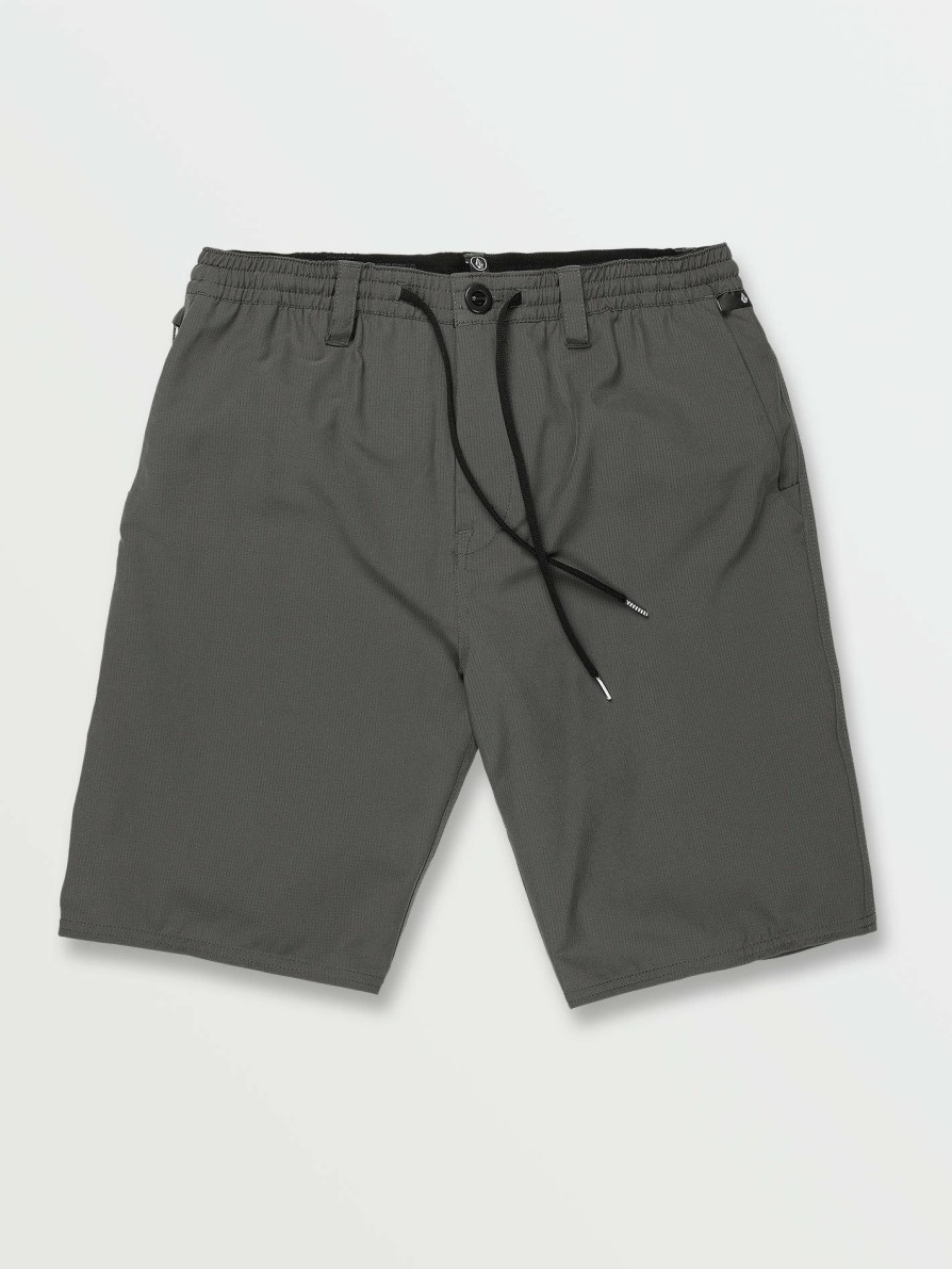 Core Skate * | Volcom Excellent Quality Skate Vitals Axel Elastic Waist Hybrid Shorts Storm Cloud