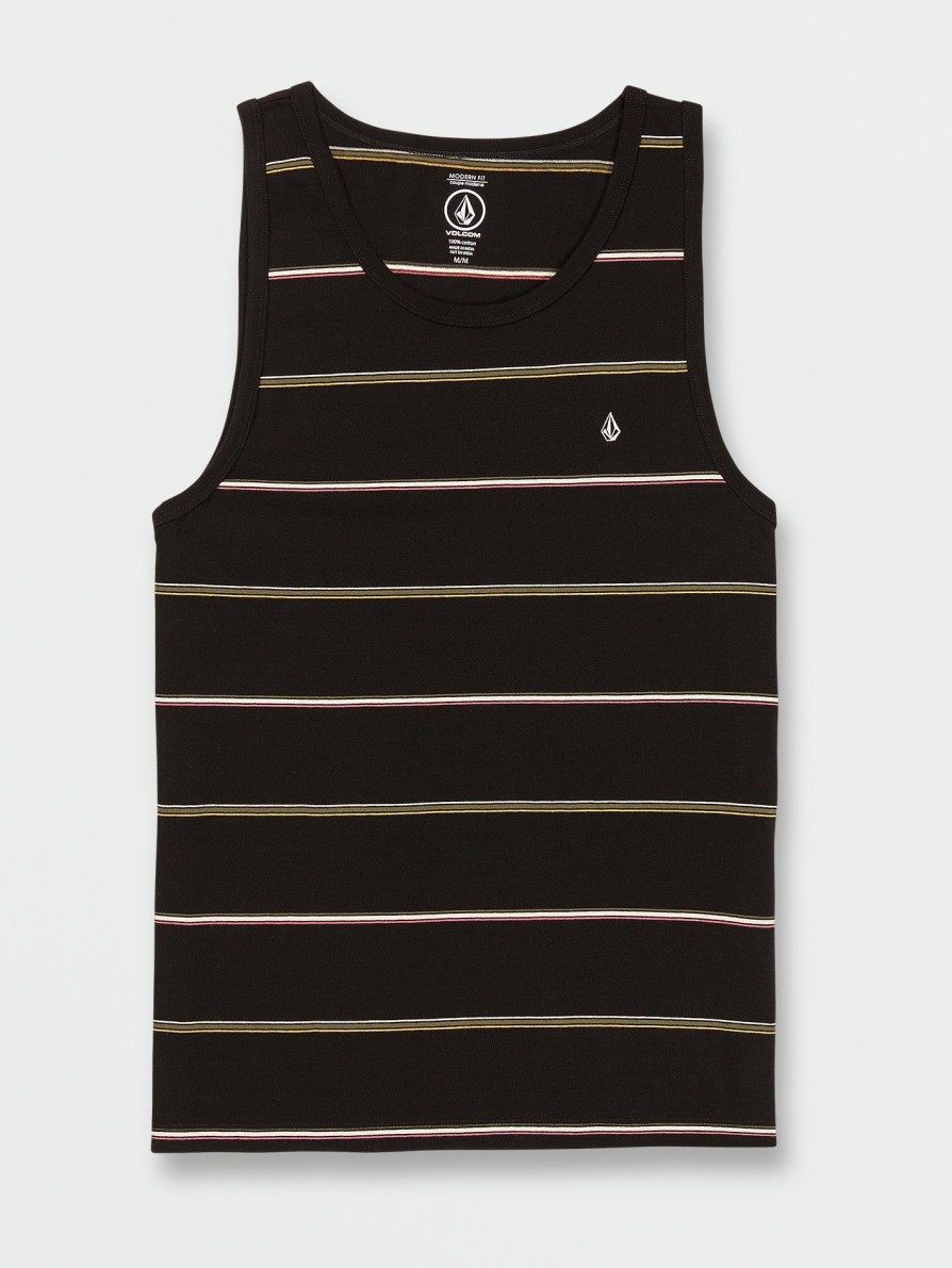 Mens Clothing * | Volcom Cheaper Thortan Tank Black