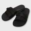 Mens Accessories * | Volcom Latest Eco Recliner Slide Sandals Black Grey