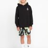 Kids * | Volcom Top Sell Big Boys Saturate Elastic Waist Trunks Shadow Lime