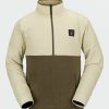 Core Snow * | Volcom Wholesale Mens V-Science Fleece Pullover 1/2 Zip Off White