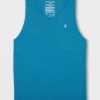 Mens Clothing * | Volcom Unique Solid Heather Tank Stormy Blue