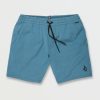 Mens Accessories * | Volcom Tendy Style Understoned Hybrid Shorts Aged Indigo