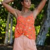 Womens Clothing * | Volcom Unique Mucho Mahalo Cami Tank Dark Coral