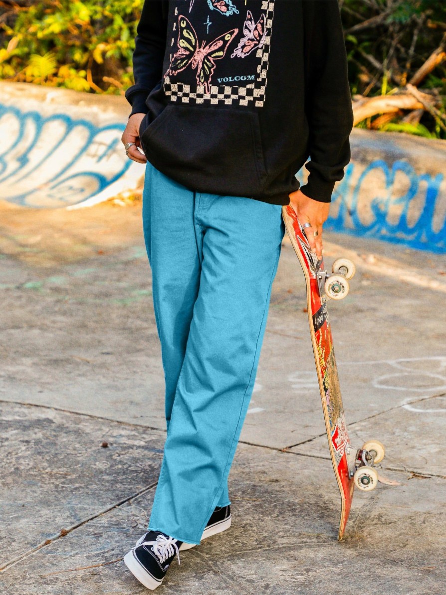 Core Skate * | Volcom Reliable Quality Thisthatthem Skate Pants Harbor Blue