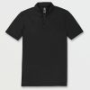 Core Outdoor * | Volcom Limited Edition Hazard Pro Polo Short Sleeve Shirt Black