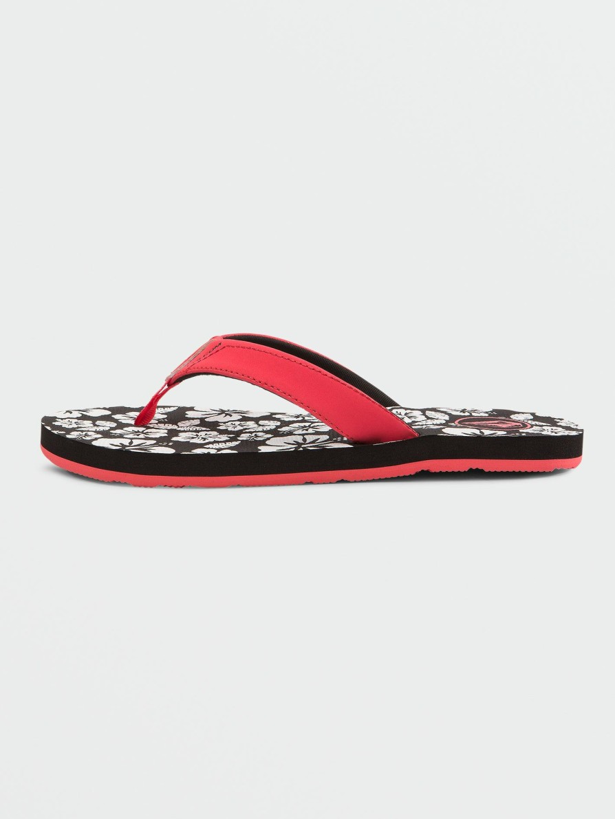 Kids * | Volcom Best Price Girls Vicky Sandals Electric Coral