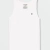 Mens Clothing * | Volcom Latest Solid Heather Tank White