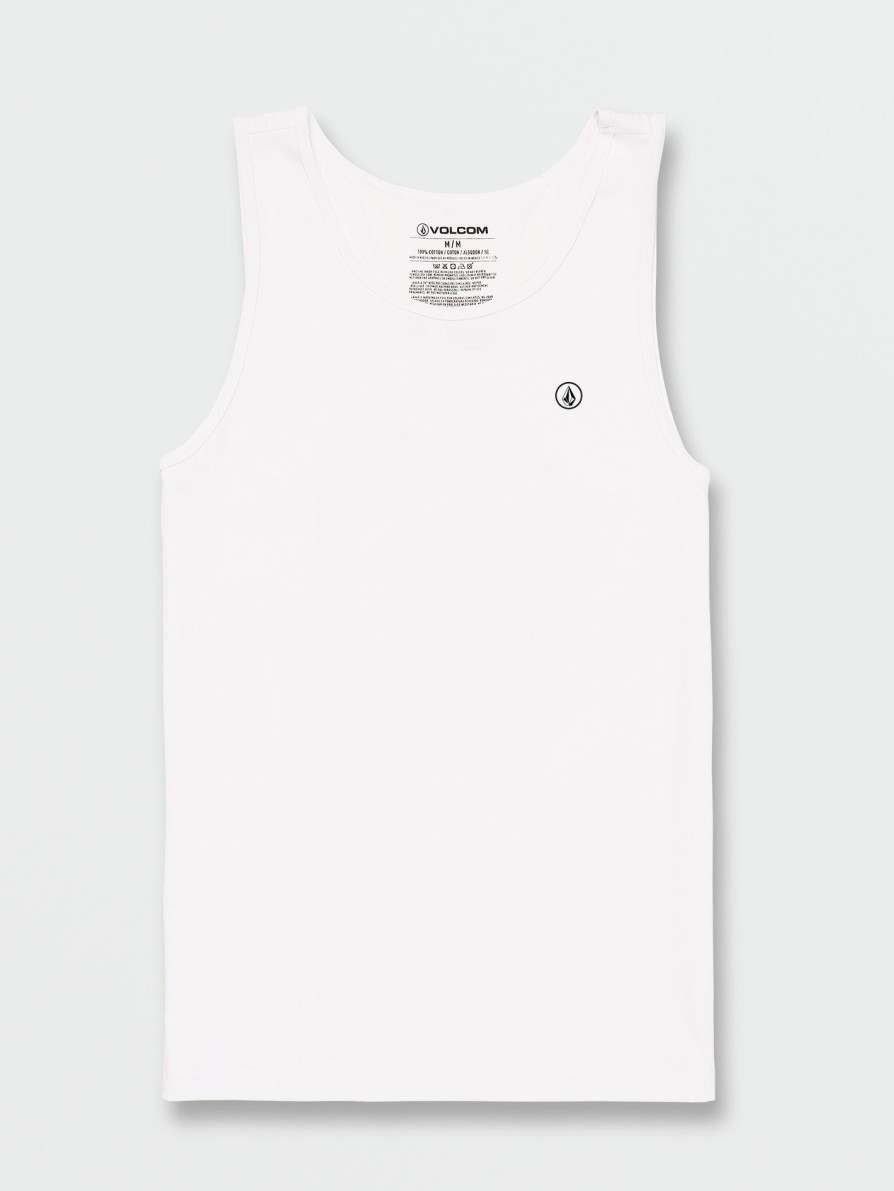 Mens Clothing * | Volcom Latest Solid Heather Tank White