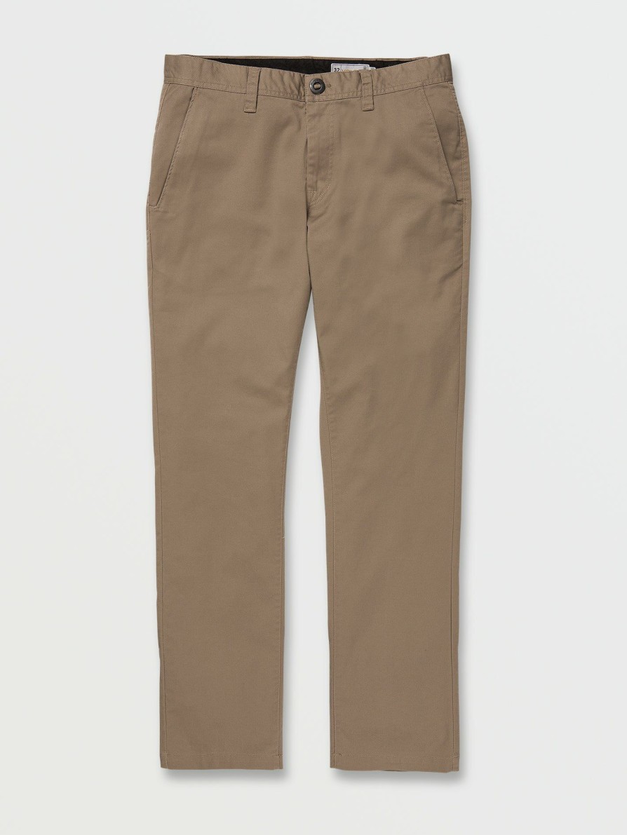 Mens Accessories * | Volcom Limited Edition Frickin Slim Stretch Pants Khaki