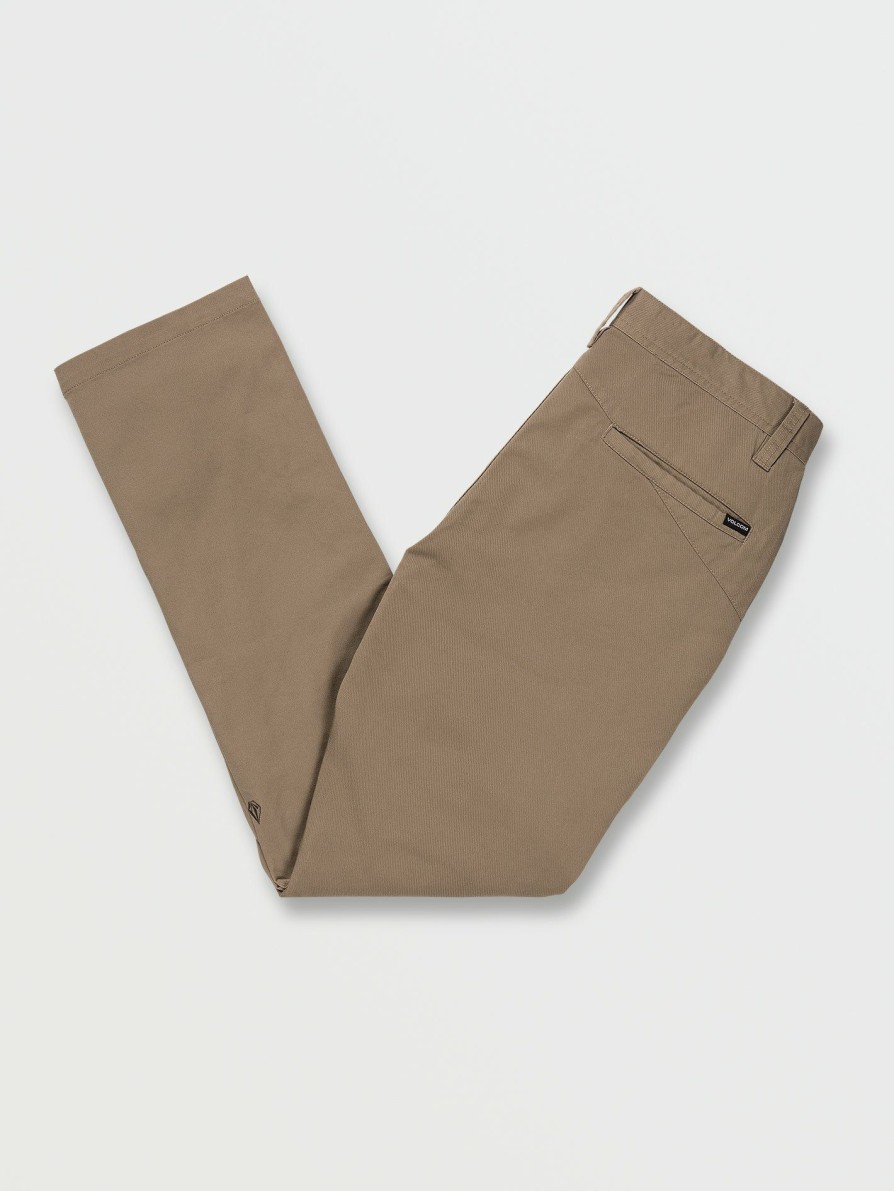 Mens Accessories * | Volcom Limited Edition Frickin Slim Stretch Pants Khaki